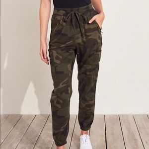 high waisted camo utility joggers